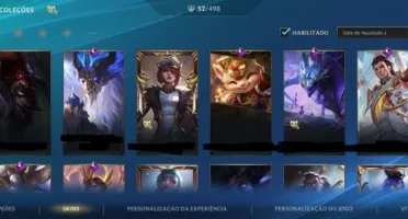 Conta wild rift e lol com 54 skins no wild rift e lol 4 KDA