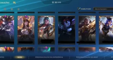 Conta wild rift e lol com 54 skins no wild rift e lol 4 KDA