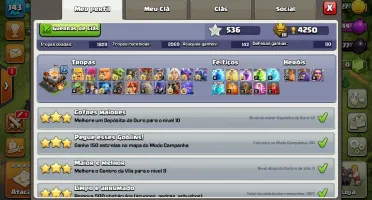 Clas of clans 3 vilas top cv 10 cv 11 e outra cv10