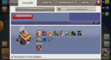 Conta Clash of Clans CV12 Quase Full Com Várias Decorações