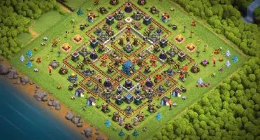 Conta Clash of Clans CV12 Quase Full Com Várias Decorações