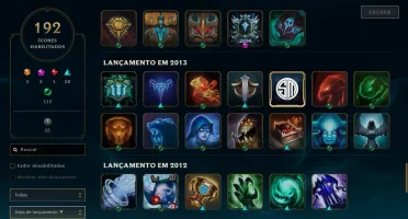 Conta League of Legends + Riven Camp 2012 + 417 skins .