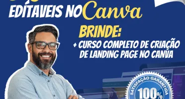 60 Páginas Editáveis no Canva + Curso Landing Pages Canva