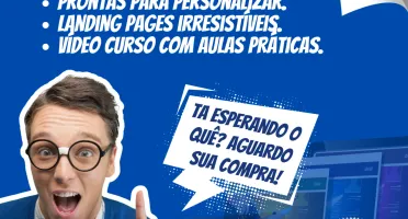 60 Páginas Editáveis no Canva + Curso Landing Pages Canva