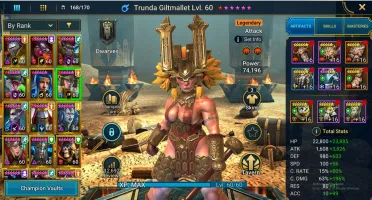 Conta Raid Mid/Late Game Tundra Kymar Lyss Lvl 89