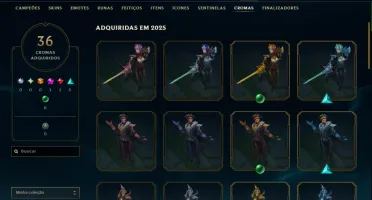 Conta league of legends 225 SKINS LVL 222