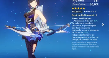 Conta Genshin AR-55 Xiao com Jade