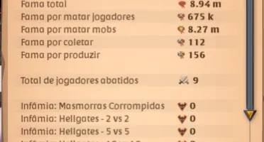 Conta Albion SMURF 9M de fama + 6M de fama em Tomo + 3M - NA