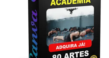Pack Canva Academia Vol 1 - 80 Artes Editáveis