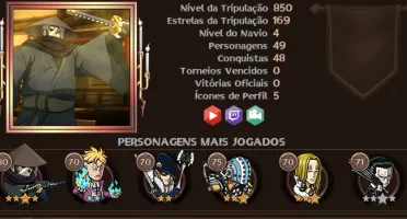 Conta gla barata com marco 2* quase 3* e ryuma 4* com skin