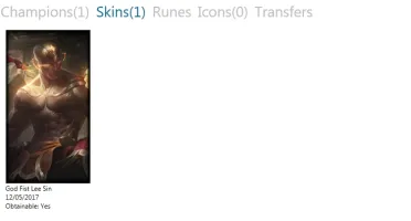 CONTA COM LEE SIN + SKIN PUNHOS DIVINOS [LENDÁRIA]