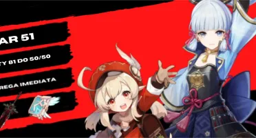 AR 51 Ayaka / Klee + Atlas / Qiqi e Pity Alto