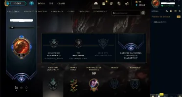 Conta Lol 5/1 na md10 ultima season diamante 4