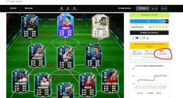 Conta fifa 22 PC com 1kk Coins + time de 7kk inegociavel!!!