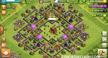 CLASH OF CLANS CV 10 LVL 131