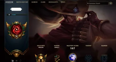 Conta LoL - Gold 3 - 73 champs