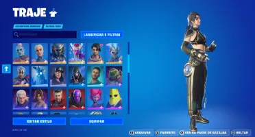 ⭐️FORTNITE⭐️1050 Vbuck⭐️94Skins⭐️Passe atual⭐️Midas⭐️LARA.C⭐