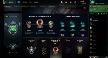 CONTA LOL ANTIGA! 160 SKIN E 10 CHROMAS!!