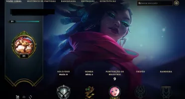 conta league of legends main suporte