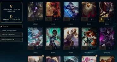 conta league of legends main suporte