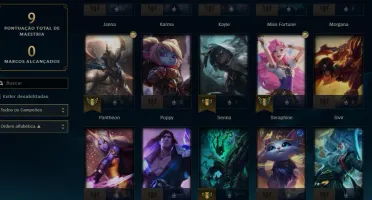 conta league of legends main suporte