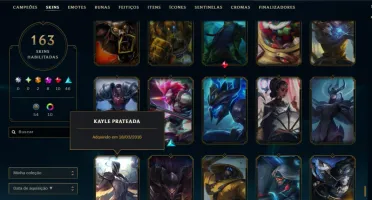 Todas As Skins Mais Raras Do Lol! Black Alistar Kayle Pratea