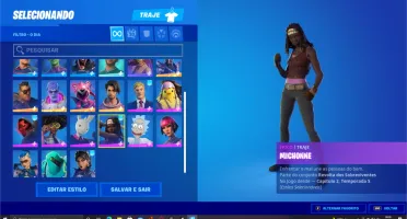 Conta Fortnite top skins, Salve o Mundo e cód. Quadrinhos