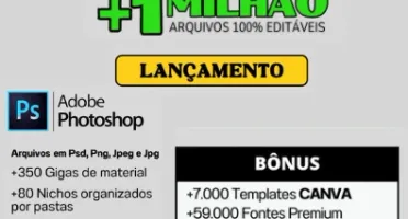 Pack +1 Milhão DESIG | Redes Socias | Photoshop | Canva |
