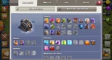 conta clash of clans cv 9