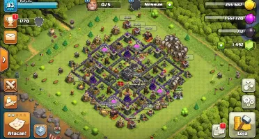 conta clash of clans cv 9