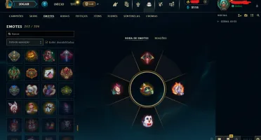 Conta League Of Legends level 600 MMR OURO, +250 skin