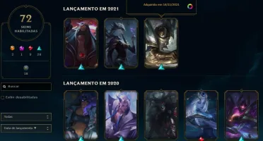 CONTA LOL 2013, MUITAS SKINS.