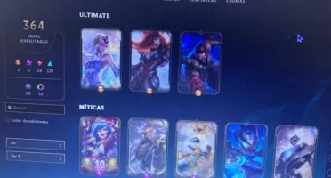 Conta Bronze 1, com 363 skins, Full Champions
