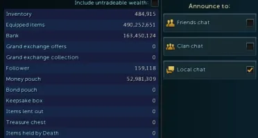Conta RS3 1800+ Total Level, EOF, Maldições