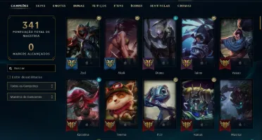 Conta lol gold 4 64 skins