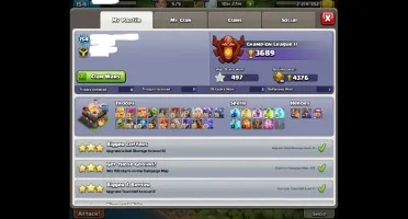 CLASH OF CLANS CV 11 95% FULL