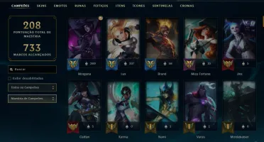 CONTA LOL- LVL 284 - 140 Champions - 47 Skins - FULL ACESSO
