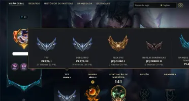 Prata 3 com TODOS os Champs e 36 Skins +1 Prestigio + 1920RP