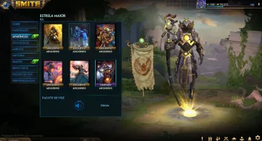 CONTA SMITE LV 148 COM MAIS DE 490 SKINS E T5 DO THOR
