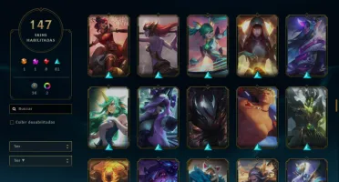 Conta LoL Prata lll - 147 skins