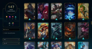 Conta LoL Prata lll - 147 skins