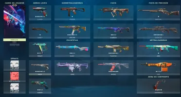 Conta Nfa De Valorant Com Skins! Garantia De 1 A 200 Skins.