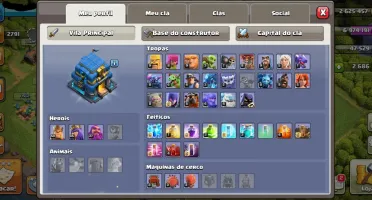 CV12 SEMI FULL TH12 GEMADO 9 SKINS 3K GEMAS 6 CONSTRUTOR