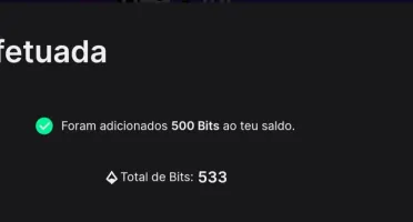 BITS PARA CONTAS TWITCH