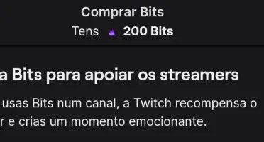 BITS PARA CONTAS TWITCH