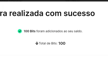 BITS PARA CONTAS TWITCH