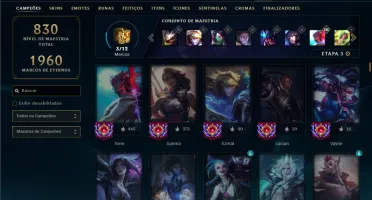 Esmeralda 3 com TODOS os Champs e 251 Skins + 5 Prestigios