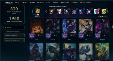 Esmeralda 3 com TODOS os Champs e 251 Skins + 5 Prestigios