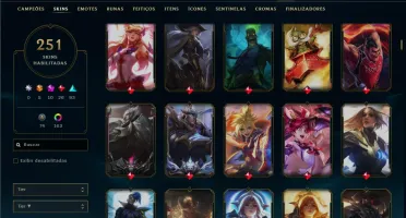 Esmeralda 3 com TODOS os Champs e 251 Skins + 5 Prestigios