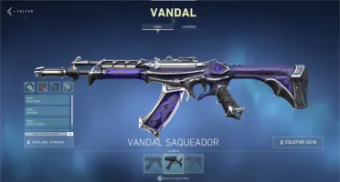 Conta de VALORANT platina 1 com várias skins upadas.
